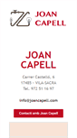 Mobile Screenshot of joancapell.com
