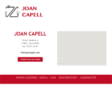 Tablet Screenshot of joancapell.com